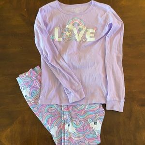 Cute unicorn pj set